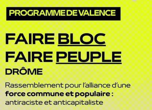 Évènement Faire bloc, faire peuple