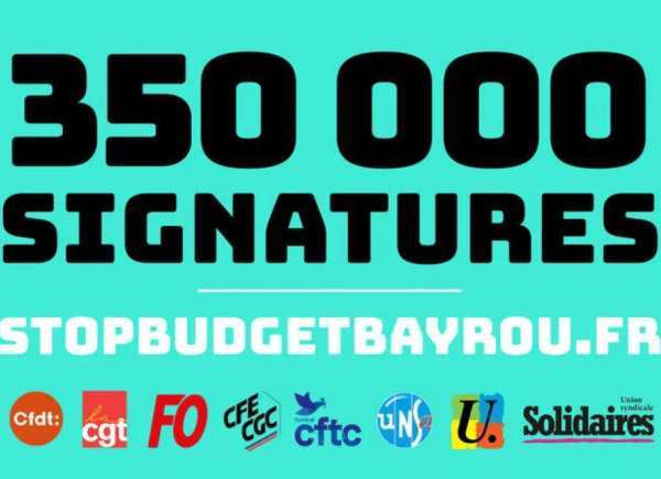 Budget Bayrou : les sacrifices pour le monde du travail ça suffit !