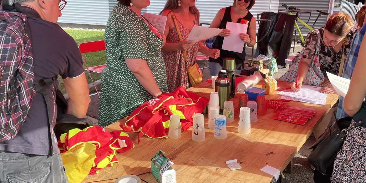 21/06 Mobilisation de la CGT du conseil départemental à Montélimar