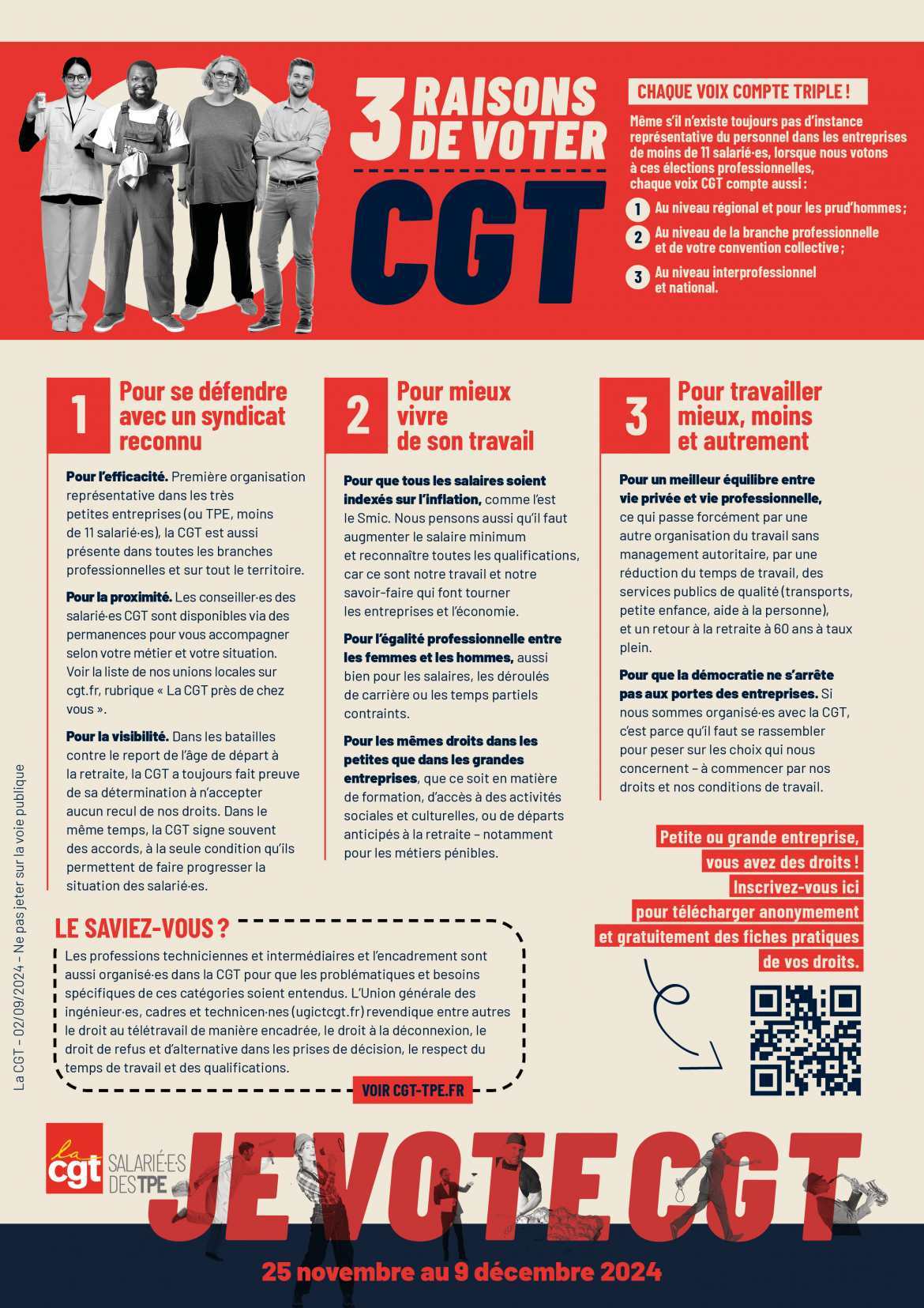 ELECTIONS TPE DU 25 NOVEMBRE AU 9 DECEMBRE