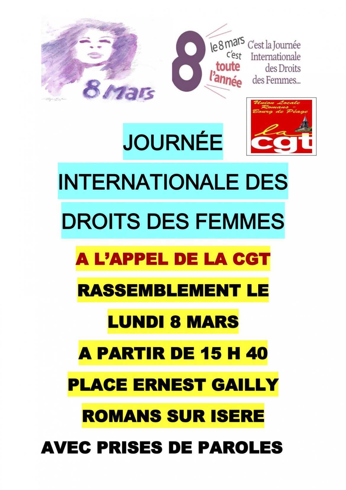 #8mars15h40 - Rassemblement à Romans