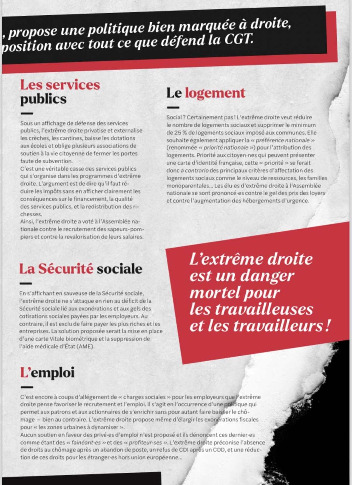 L’extrême droite : l’imposture sociale