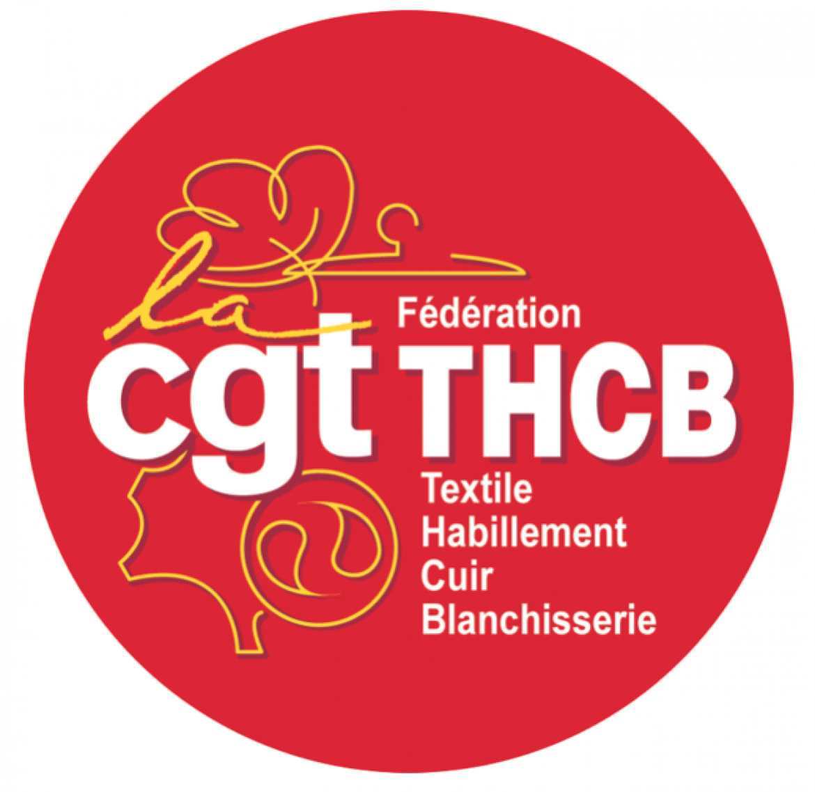 Logo Fédération CGT Textile Habillement Cuir Blanchisserie - THCB