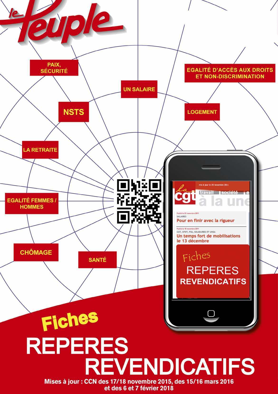 Repères Revendicatifs - Les fiches et le sommaire dynamique.