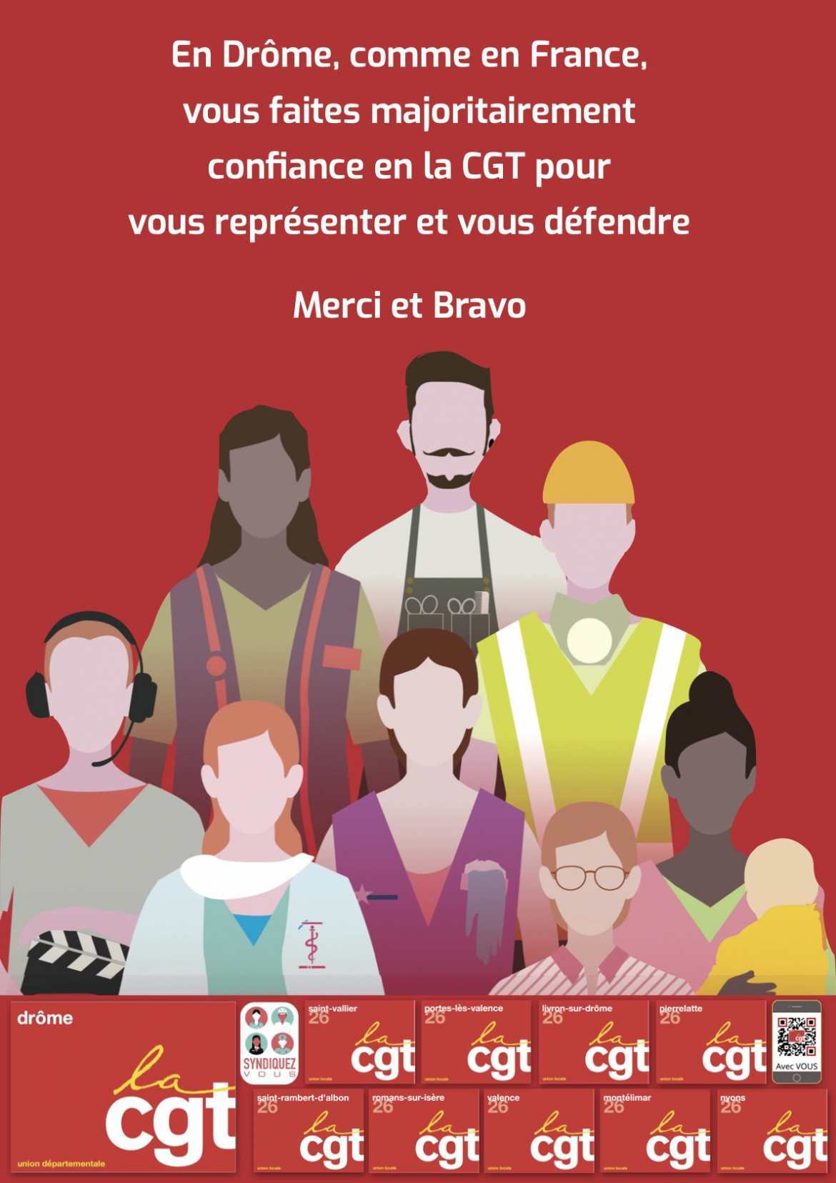 Elections TPE gagnantes pour la CGT - en Drôme comme en France