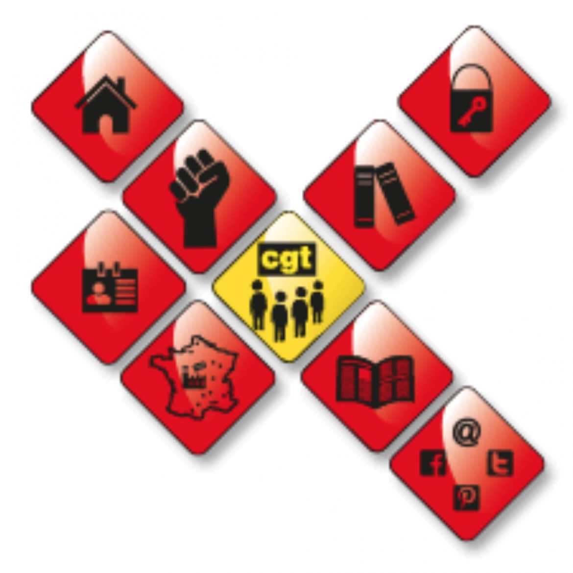 Logo Fédération CGT des Travailleurs du Verre et de la Céramique    