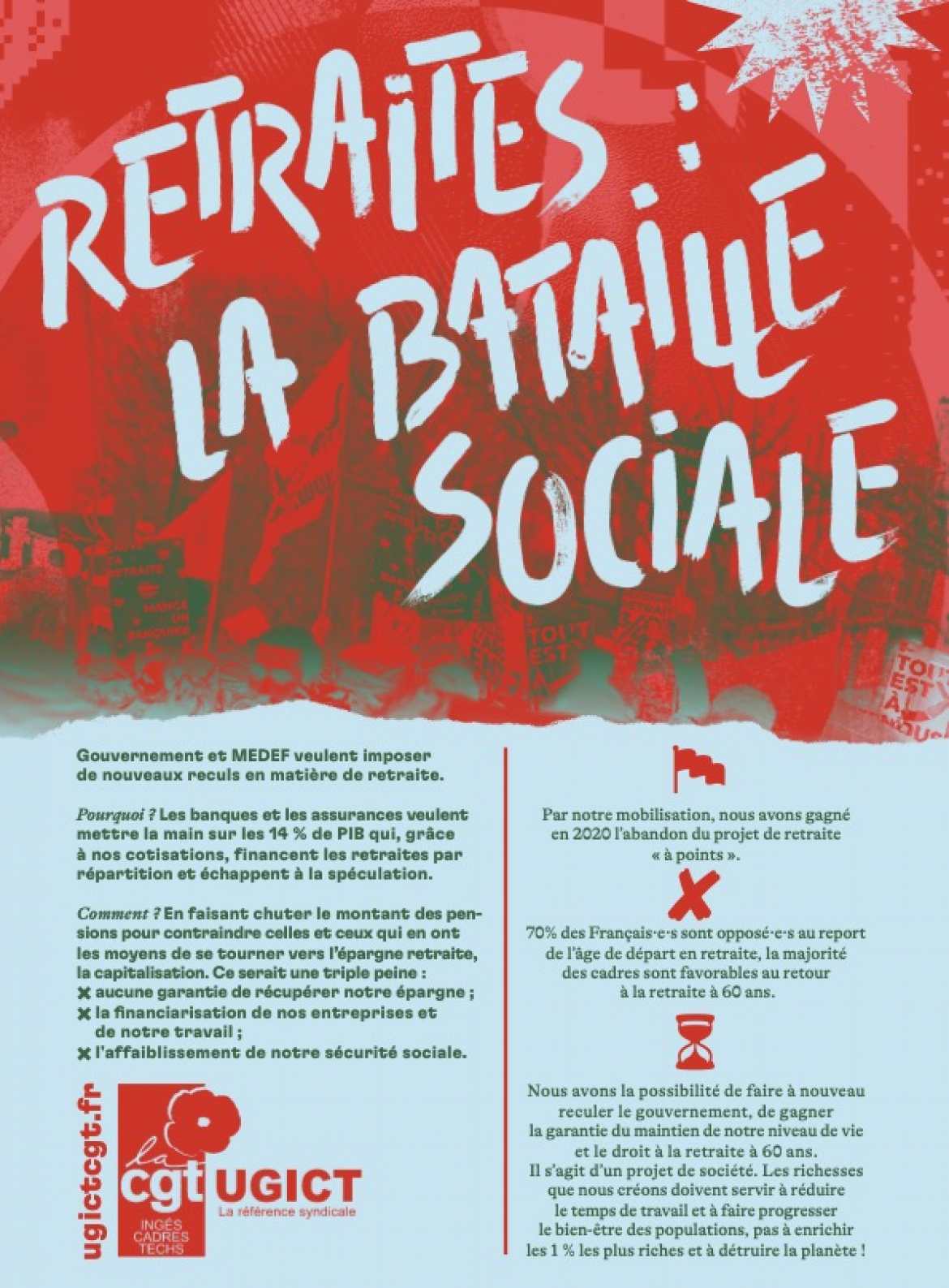Retraite la bataille sociale - Tract 4 pages - Cliquez pour télécharger