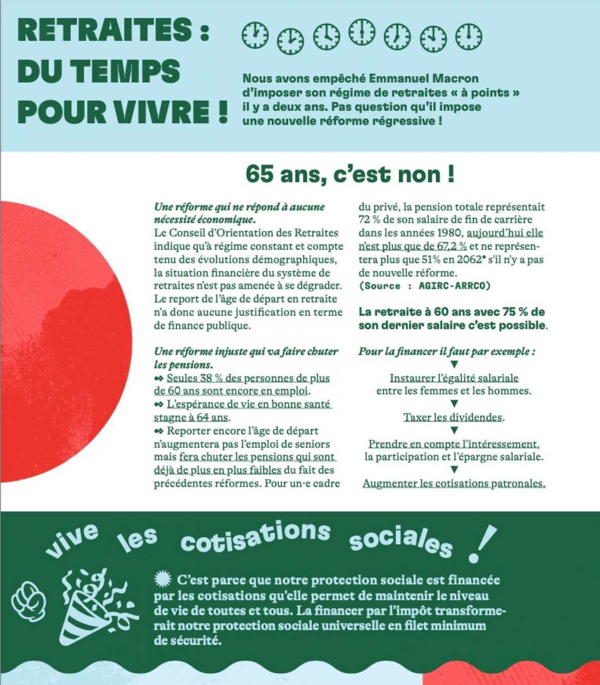 Retraite la bataille sociale - Tract 4 pages - Cliquez pour télécharger    