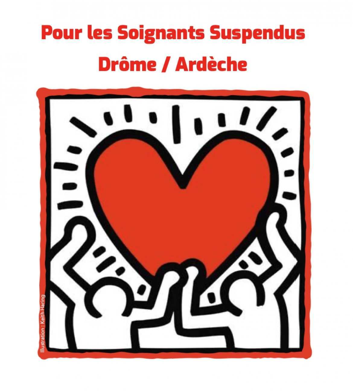 Caisse solidaire Soigants agents suspendus Drôme/Ardèche
