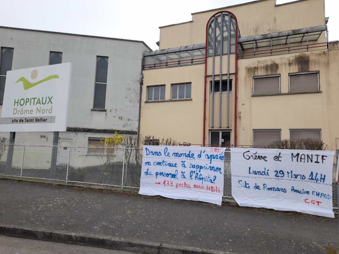 Grève et manifestation Hôpitaux Drôme Nord - 29/03/21