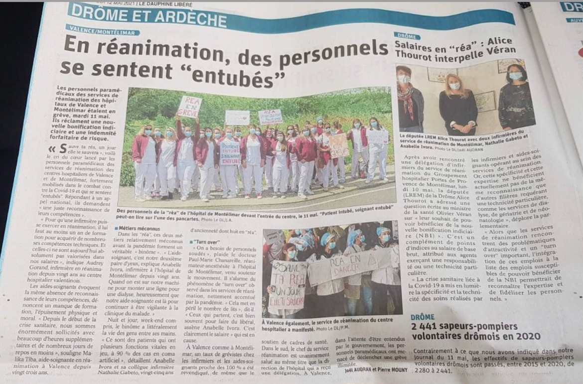 Article du Dauphiné Libéré du 12 mai 2021
