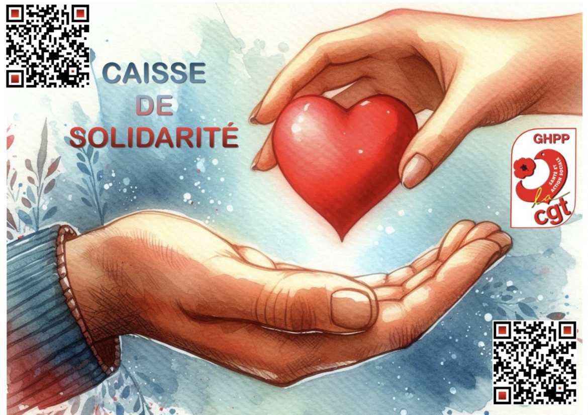 Caisse de Solidarité CGT-GHPP -  en soutien aux grévistes