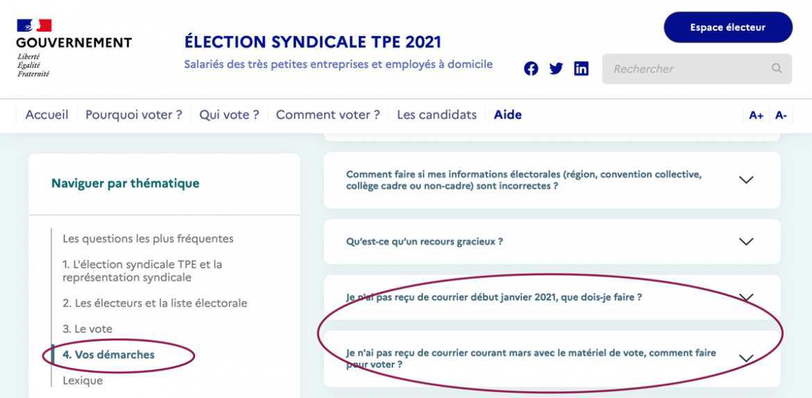 TPE - Procédé pour recueillir vos identifiants et voter en ligne.